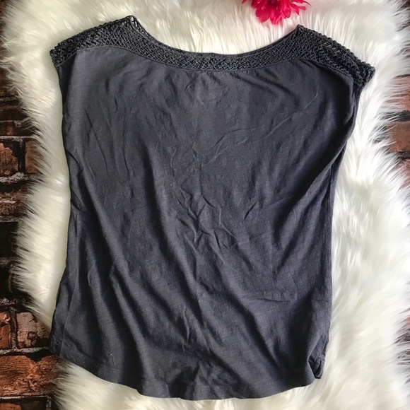 LOFT Tops - Loft Casual Blue Sleeveless Cold Shoulder Shirt Sm